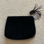 NEW Ulta Beauty Cosmetic Case Bag 8” x 9.75” Gold Black Suede Pattern Tassel NWT Photo 4