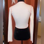 Akira  White Cardigan with Orange seams Photo 4