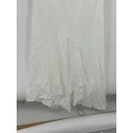 COS  Draped Asymmetric Maxi Dress‎ White Size 2 Linen Minimalist Photo 3