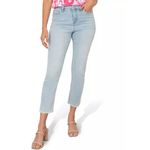 Laurie Felt Women’s Daisy Denim Crop Easy Skinny Jeans‎ Raw Hem Size 14P Stretch Blue Photo 3