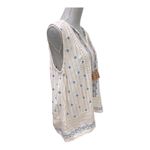 J.Jill  Very Pretty Lilah Textured-Stripes
Embroidered Top size L Photo 2