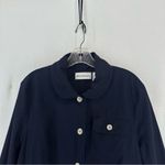 Alfred Dunner  Coat Jacket Lightweight Greenwich Circle Size 14 Navy Blue Photo 1
