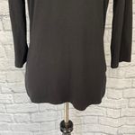 White House | Black Market scoopneck Longsleeve ruffle front top black M Photo 2