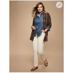 Talbots  Straight Leg Stretch Corduroy Pants Size 14P Cream NEW Casual Fall Basic Photo 10