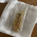 New ADORNIA Lock Paper Clip Chain Necklace 14k yellow gold 17” JEWELRY Photo 4