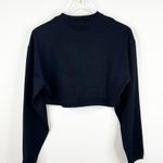 Beach Riot NWT Mesa Textured Cropped Pullover M Black Photo 2
