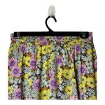 Anthropologie ‎ Leifnotes Skirt Women 4 Yellow Purple Floral A Line Mini Bohemian Photo 5