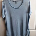 Zelos  Womens Blue Short Sleeve Shirt Moisture Wicking Size Large NWT Photo 0