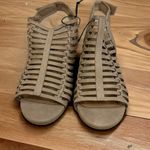Coconuts by Matisse  Tan Caged Faux Leather Heeled Bootie Sandals Shoes Womens 7 Photo 5