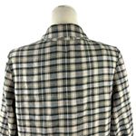 We The Free Luminary Plaid Flannel Jacket Blazer Double Breasted Neutral Tan S Photo 10