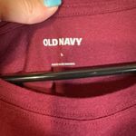 Old Navy Maroon Britney Spears Cotton Short Sleeve Cropped T-Shirt Women Sz L Photo 5