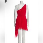 Mac Duggal  IEENA One Shoulder Knee Length Red Cocktail Dress Event Prom Sexy Photo 11