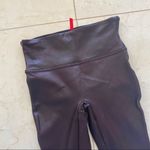 Spanx  Dark Purple/Plum Faux Leather Leggings Sz Sm Photo 1