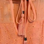 Kate & Sam dress NEW coral orange dress Swiss dot & eyelet lined small Photo 4