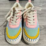 Nicole Miller  New York Brita Colorful Platform Patchwork Sneakers Size 6.5 Photo 8