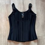 Corset Story Underbust Latex Corset Adjustable Black Size 28 Waist Cincher Photo 0