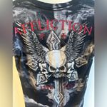 Affliction  Y2K Skull VNeck T-shirt Photo 3