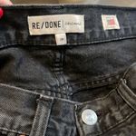 RE/DONE  Black Ankle Cropped Distressed Jeans Photo 2