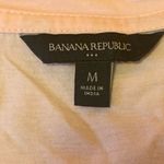Banana Republic  top Medium Light Peach Tank Tie Sleeveless Eyelet Trim Crewneck Photo 2