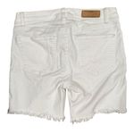 Michael Kors  Women’s Size 2 Skinny White Denim Shorts - Distressed Photo 4