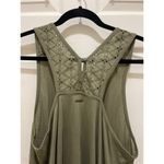 Roxy  Olive Green Eyelet Design Tank Seing Mini Dress Large Photo 4