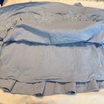 FOR THE REPUBLIC  Smocked Skirt Women’s Size 14 Cotton Lined Flowers Circle Blue Photo 8