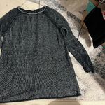 Free People  Lenox Tunic Sweater Small Onyx Combo S/M Photo 7