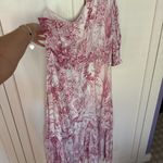 EXPRESS Floral Puff Sleeve Dress Photo 3