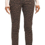 Sanctuary  Leopard Print Twill Pant in‎ Brown and Black, Size 28 Photo 0