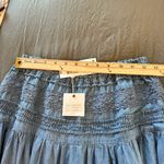 cupio Cupid Smocked Waist Cotton Chambray Skirt. Size Medium. Photo 9