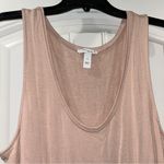 WOMENS PALE PINK SHORTS ROMPER DAILY RITUAL SLEEVELESS TIE WAIST POCKETS MEDIUM Photo 2