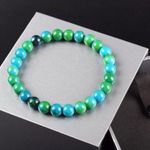 🌎Chrysocolla Crystal Bracelet🌎 ~8mm Photo 3