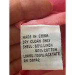 Talbots Women’s Linen Blend Dress Pink Pineapple Sleeveless Lining Women’s 10 Photo 5