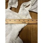 Blue Rain Francesca’s  Bella Flutter Sleeve Bow Back Top Cottage Large White Photo 4