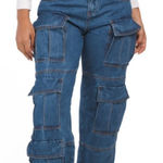 Torn By Ronny Kobo  Five Pocket Cargo Jeans Size 28 | 6 Photo 0