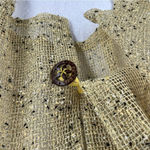 Serengeti Marled Mesh Net Button Front Batwing Shark Bite Cardigan Lagenlook Yellow Size 2X Photo 6