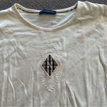 Burberry Juniors Sz14 Cream Long Sleeve Top Check XS Photo 2