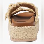 NEW Raffia Platform Sandals Comfortable Buckle Straps Espadrilles Slides Shoes 8 Tan Photo 5