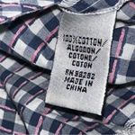 Tibi Women’s Size 2 Navy Blue White Pink Checkered Check Picnic Table Shorts Photo 4