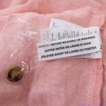 Madewell NEW  Linen-Blend Puff-Sleeve Tassel-Tie Jumpsuit,‎ size M Photo 13