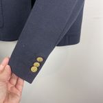 Vineyard Vines Women Knit Blazer Sz 8 Navy Blue Nautical Preppy Varsity Academia Photo 4