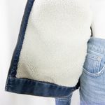 Madewell NEW Sherpa-Lined blue Denim Zip Jacket, size M, NWT Photo 14