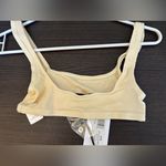 We Wore What  Yellow Ribbed Cotton Bralette NWT xxs Photo 2