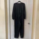 Eloquii NWOT Faux Leather Jumpsuit Black - Women 14 Photo 1
