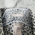 Chico's Shirt Women 8/10 1 Black Gray Cheetah Print CoolMax All Seasons Preppy Photo 6