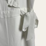Parker Cartagena Pearl White Tie Waist Romper Size 6 Photo 7