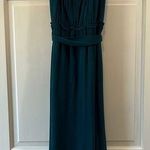 Teal Gauzy Sleeveless Scoop Neck Tank Sundress w/ Waist Tie Photo 0