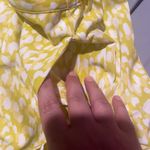 Who What Wear  Yellow Citrus Leopard Print Tiered Midi Skirt small Photo 7