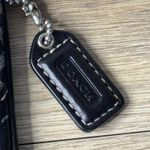 Coach Signature Black Gray C Monogram Logo Pouch Classic Vintage Wristlet Bag Photo 4