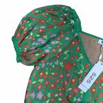 525 America 525 Green Garden Floral Print Puff Sleeve Blouse Womens L Photo 2